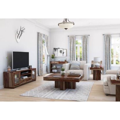Picture of Dallas Ranch Rustic Solid Wood 5 Piece Living Room Set