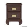 Picture of Oraibi Mahogany Wood Nightstand With 2 Drawers