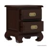Picture of Oraibi Mahogany Wood Nightstand With 2 Drawers
