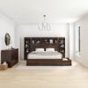 Picture of El Centro Solid Wood 4 Piece Storage Bedroom Set