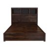 Picture of El Centro Solid Wood Storage Platform Bed with Bookcase Headboard