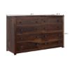 Picture of El Centro Rustic Solid Wood Bedroom Dresser with 8 Drawers
