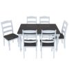 Picture of Morrilton Two Tone Mahogany Wood Farmhouse Dining Room Set