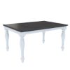Picture of Morrilton Mahogany Solid Wood Two Tone Turned Legs Dining Table