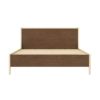 Picture of Effingham Two Tone Mahogany Wood Platform Bed With Headboard