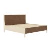 Picture of Effingham Two Tone Mahogany Wood Platform Bed With Headboard