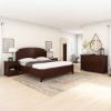 Picture of Bradenton Solid Wood Modern Style 4-Piece Bedroom Set 