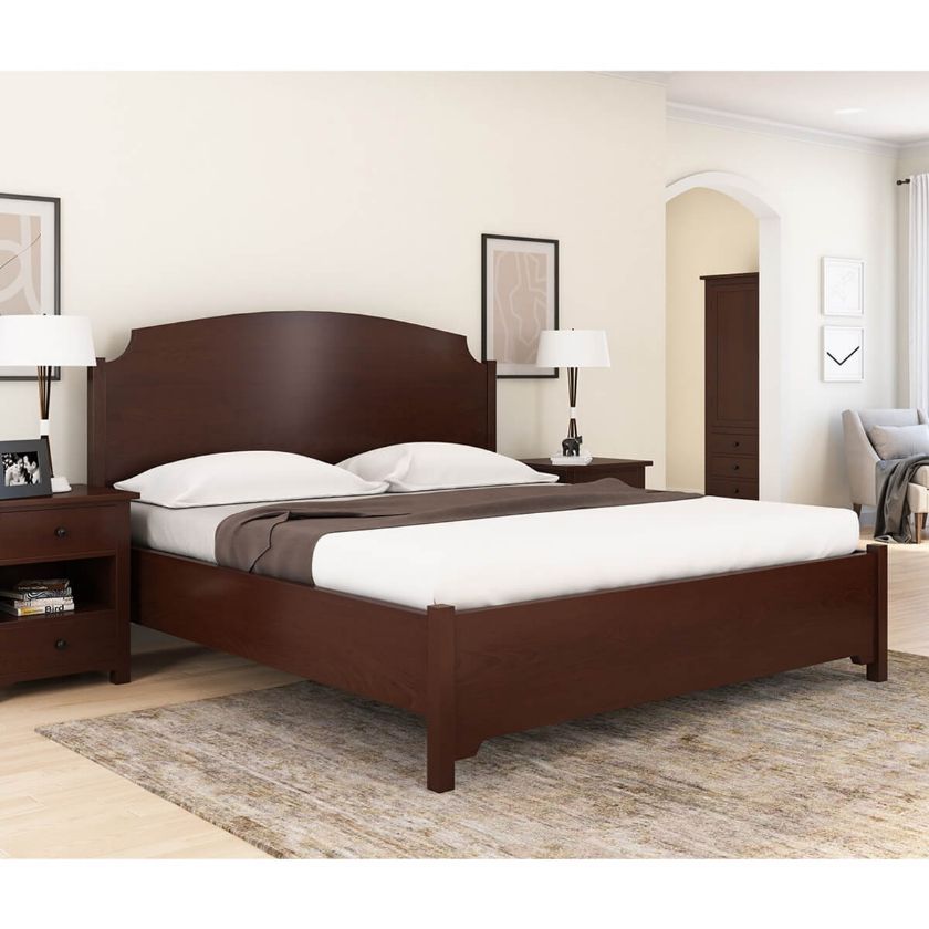 Picture of Bradenton Solid Mahogany Wood Low Profile Platform Bed