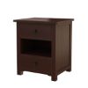 Picture of Bradenton Solid Mahogany Wood Nightstand with 2 Drawers