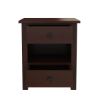 Picture of Bradenton Solid Mahogany Wood Nightstand with 2 Drawers