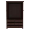Picture of Bradenton Transitional Solid Wood Wardrobe Armoire with Drawers