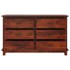 Picture of Sierra Nevada Rustic Solid Wood Double Dresser with 6 Drawers