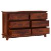 Picture of Sierra Nevada Rustic Solid Wood Double Dresser with 6 Drawers