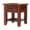 Picture of Sierra Nevada Rustic Solid Wood Nightstand with Drawer