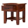 Picture of Sierra Nevada Rustic Solid Wood Nightstand with Drawer