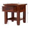 Picture of Sierra Nevada Rustic Solid Wood Nightstand with Drawer