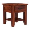 Picture of Sierra Nevada Rustic Solid Wood Nightstand with Drawer