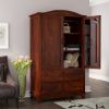 Picture of Hemet Wooden Arched Mirrored Armoire