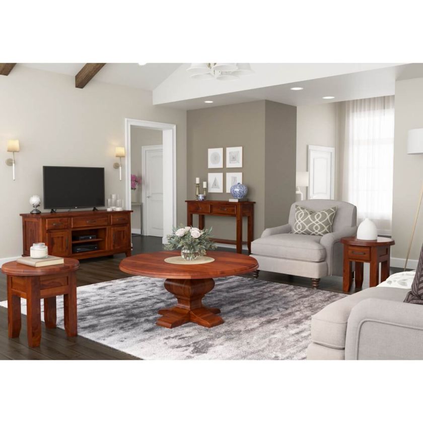 Picture of Sierra Nevada Rustic Solid Wood 5 Piece Living Room Set