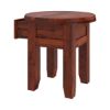 Picture of Sierra Nevada Rustic Solid Wood 1 Drawer Round End Table