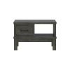 Picture of El Dorado Mahogany Wood Gray Nightstand with Drawer