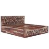 Picture of Walsenburg Checkered Solid Wood Rustic Bedroom Set with Storage