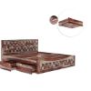 Picture of Walsenburg Checkered Solid Wood Rustic Bedroom Set with Storage