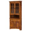 Picture of Denison Solid Wood Tall Corner Kitchen Pantry Cabinet
