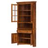 Picture of Denison Solid Wood Tall Corner Kitchen Pantry Cabinet