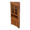 Picture of Denison Solid Wood Tall Corner Kitchen Pantry Cabinet