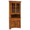 Picture of Denison Solid Wood Tall Corner Kitchen Pantry Cabinet