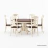 Picture of Carrollton Two Tone Mahogany Wood Round Dining Room Set