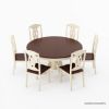 Picture of Carrollton Two Tone Mahogany Wood Round Dining Room Set