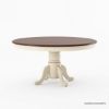 Picture of Carrollton Two Tone Mahogany Wood Round Dining Room Set