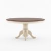 Picture of Carrollton Two Tone Mahogany Wood Round Pedestal Dining Table