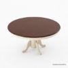 Picture of Carrollton Two Tone Mahogany Wood Round Pedestal Dining Table