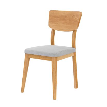 Picture of Cierra Teak Wood Mid Century Dining Chair with Upholstered Seat