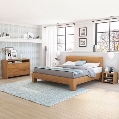 Picture of Rebersburg Solid Teak Wood 4 Piece Bedroom Set