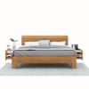 Picture of Rebersburg Solid Teak Wood Platform Bed