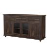 Picture of Oklahoma Traditional Rustic Rosewood Sideboard Buffet with Glass Door