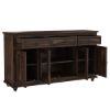 Picture of Oklahoma Traditional Rustic Rosewood Sideboard Buffet with Glass Door