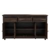Picture of Oklahoma Traditional Rustic Rosewood Sideboard Buffet with Glass Door