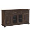 Picture of Oklahoma Traditional Rustic Rosewood Sideboard Buffet with Glass Door