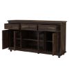 Picture of Oklahoma Traditional Rustic Rosewood Sideboard Buffet with Glass Door