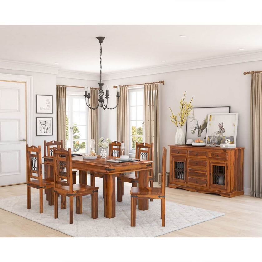 Picture of Philadelphia Rustic Solid Wood Dining Room Set