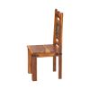 Picture of Philadelphia Rustic Solid Wood Dining Chair with Iron Grill Backrest