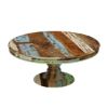 Picture of Wilmington Rustic Reclaimed Wood Round 10 Piece Dining Room Set