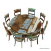 Picture of Wilmington Rustic Reclaimed Wood 4, 6, 8 Seater Round Dining Table Set