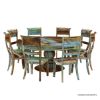 Picture of Wilmington Rustic Reclaimed Wood 4, 6, 8 Seater Round Dining Table Set