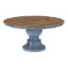 Picture of Nauvoo Blue Two Tone Mahogany Wood Dining Room Set